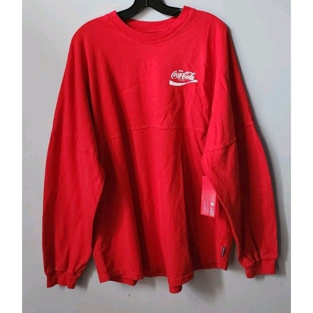New Coca-Cola Coke X Spirit Jersey Unisex Tee Red Unisex long sleeve jersey XL - Picture 2 of 14
